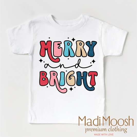 Merry And Bright Christmas Shirt - Cute Christmas Tee