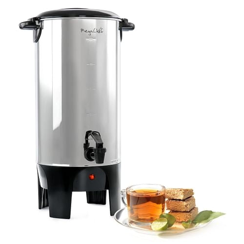 MegaChef 50 Cup Stainless Steel Coffee Urn | Kitchen + Metal