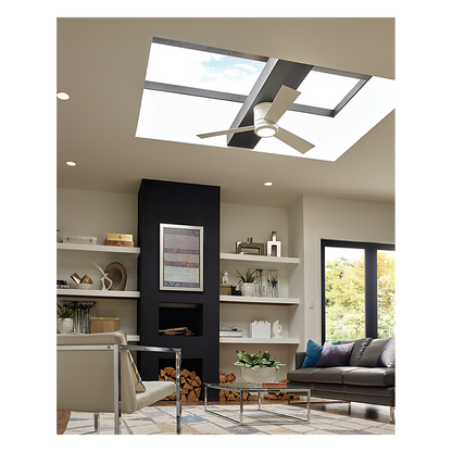 Clarity 56" Semi Flush LED Ceiling Fan