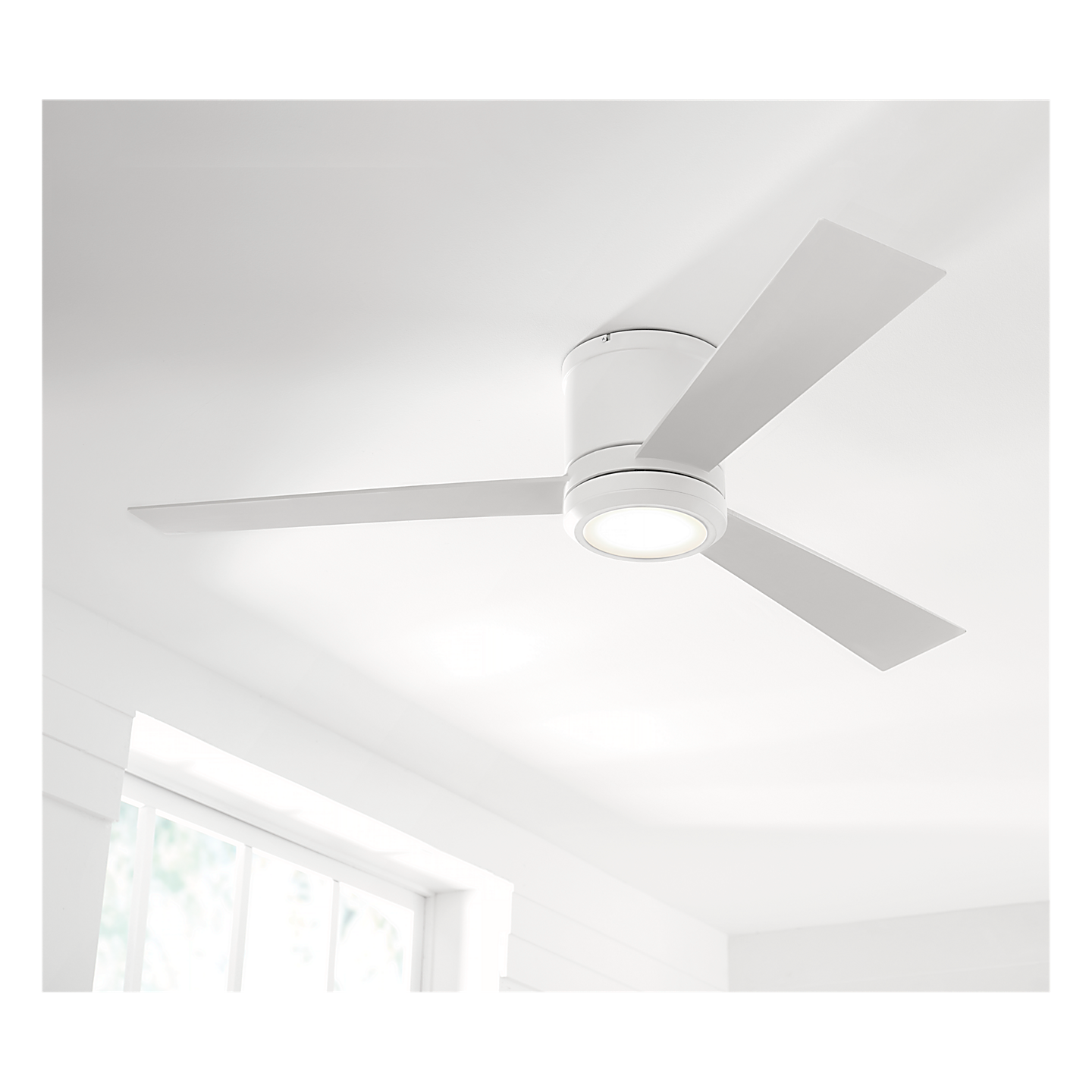 Clarity 52" Semi Flush LED Ceiling Fan
