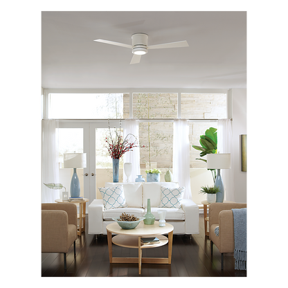 Clarity 52" Semi Flush LED Ceiling Fan