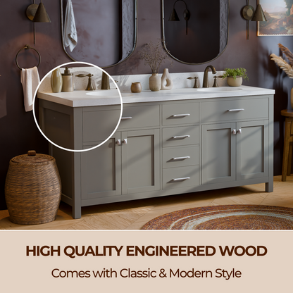 Caroline 72" Double Bath Vanity