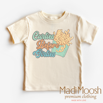 Curlies For The Girlies Shirt - Curley Fries Valentine Tee