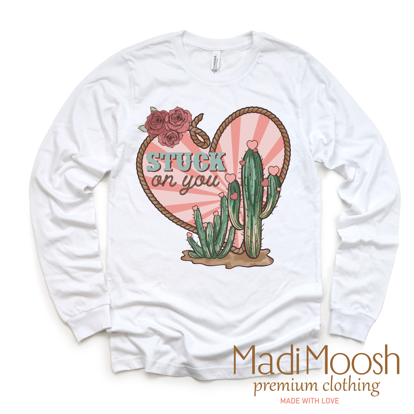 Stuck On You Western Valentine Shirt - Valentine Tee