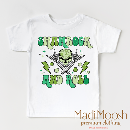 Shamrock And Roll St. Patrick's Day Shirt - Kids St. Patrick's Day Tee