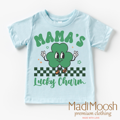 Mama's Lucky Clover St. Patrick's Day  Shirt - Kids St Patrick's Day Tee
