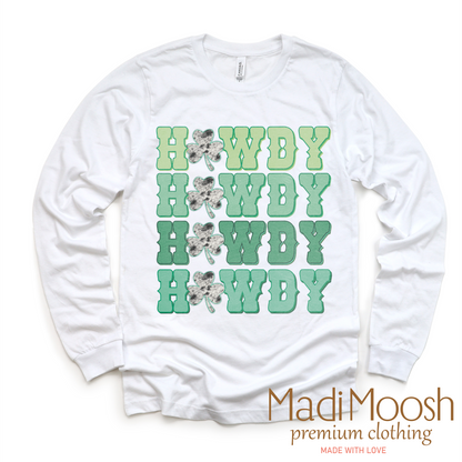 Howdy Western St. Patrick's Day  Shirt - Kids St Patrick's Day Tee