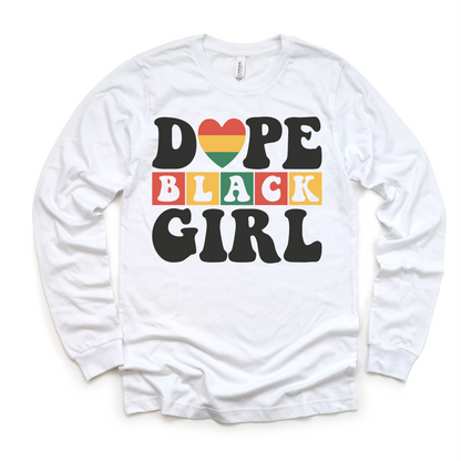 Dope Black Girl Black History Shirt - Juneteenth Kids & Adult Tee