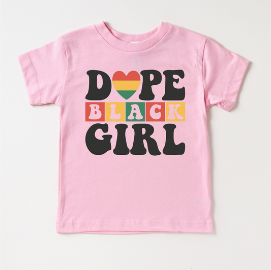 Dope Black Girl Black History Shirt - Juneteenth Kids & Adult Tee