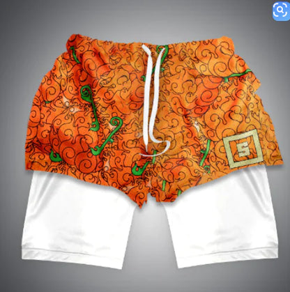 Anime Berserk 2-in-1 Gym Shorts for Men (3D Print)