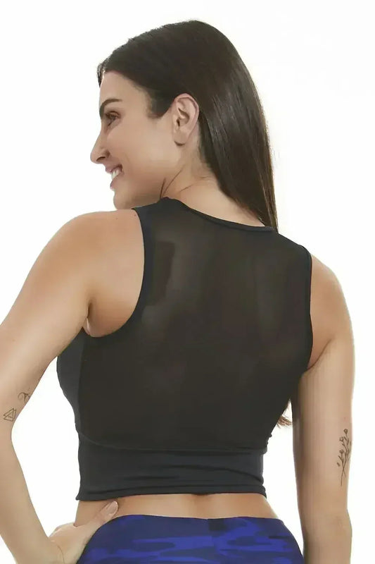 Elegance Black Crop Top