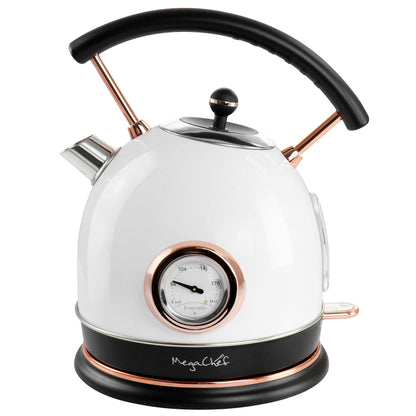MegaChef 1.8 Liter Half Circle Electric Tea Kettle with Thermostat in