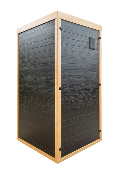 Peak Saunas Shasta 1-Person Full Spectrum Infrared Sauna with XL Medical-Grade Red Light Therapy & Smart WiFi App Control