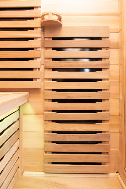 Peak Saunas Fuji 2-Person Full Spectrum Infrared Sauna with XL Medical-Grade Red Light Therapy & Smart WiFi App Control