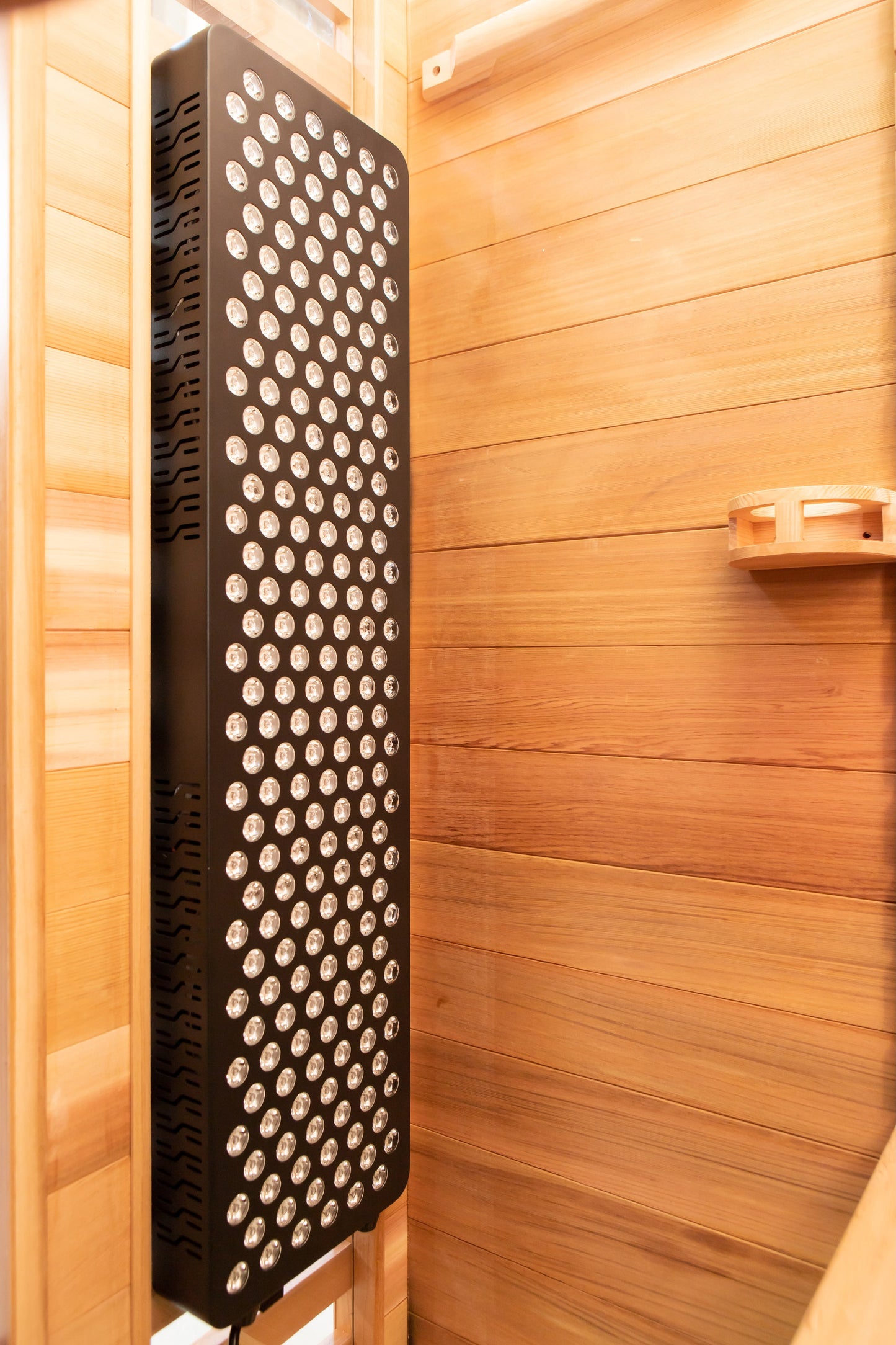 Peak Saunas Rainier 1-Person Full Spectrum Infrared Sauna with XL Medical-Grade Red Light Therapy & Smart WiFi App Control
