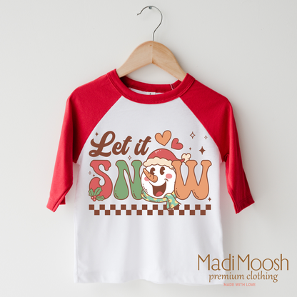 Let It Snow Christmas Shirt - Snowman Tee