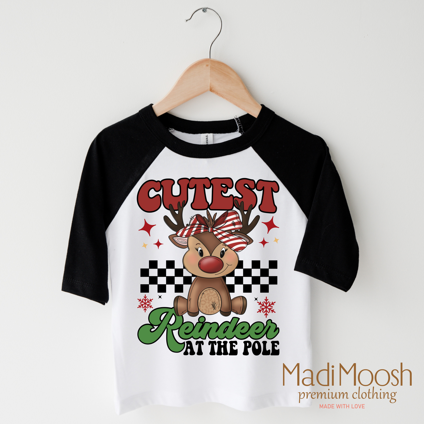 Cutest Reindeer At The Pole Shirt - Christmas Shirt