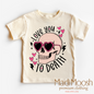 I Love You Too Death Valentine Shirt - Skull Valentine Tee