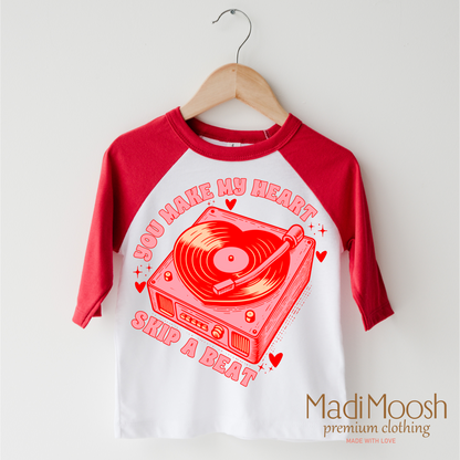 You Make My Heart Skip A Beat Retro Valentine's Day Shirt - Valentine Tee