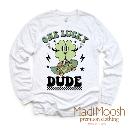 One Lucky Dude St. Patrick's Day Shirt - St. Patrick's Day Tee