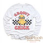 Groovy Chick Easter Shirt - Retro Easter Chicken Tee
