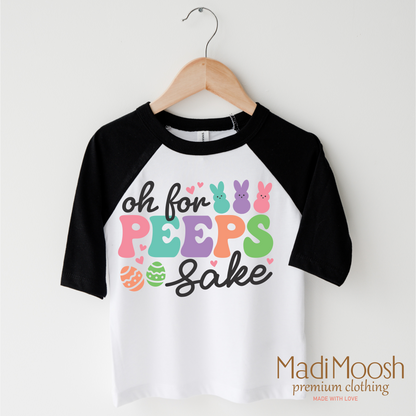 Oh For Peeps Sake Easter Bunny Shirt - Kids Easter Tee