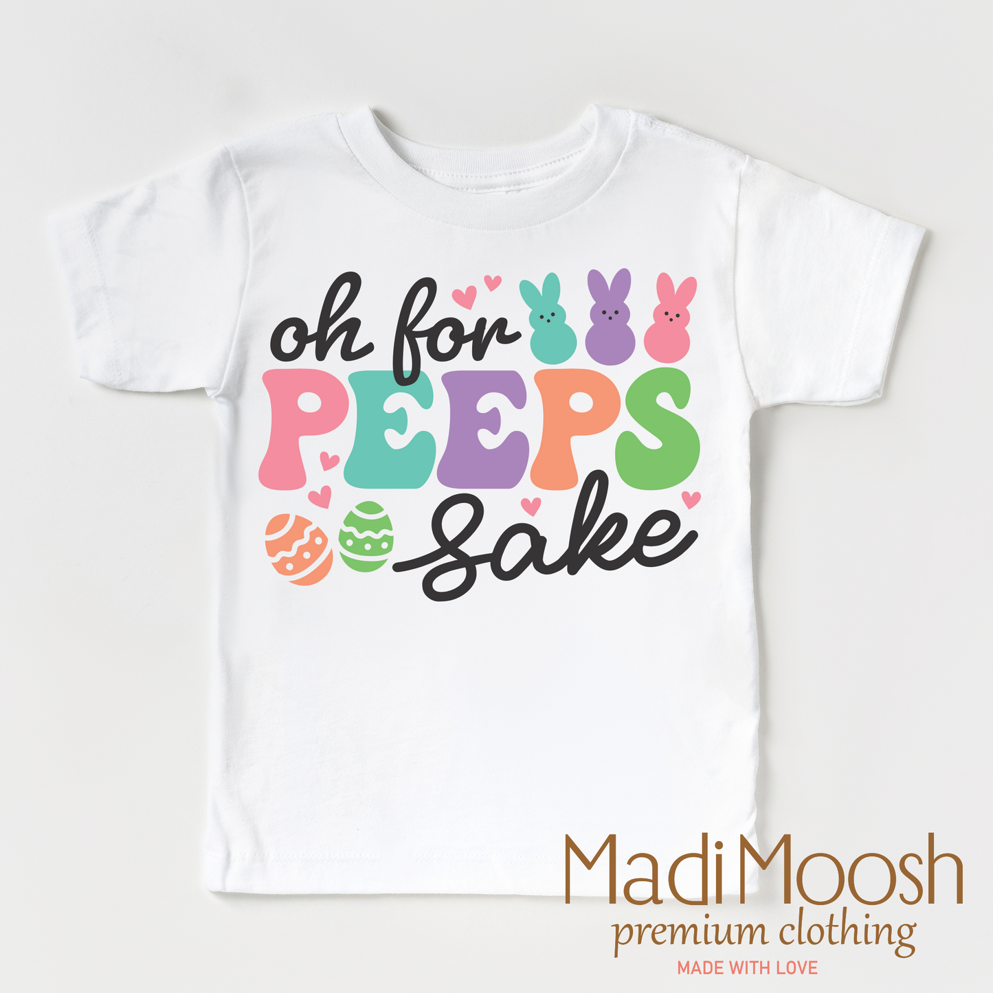Oh For Peeps Sake Easter Bunny Shirt - Kids Easter Tee