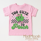 Too Cute To Pinch St. Patrick's Day Shirt - Kids St. Patrick's Day Tee