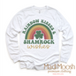 Rainbow Kisses And Shamrock Wishes St. Patrick's Day  Shirt - Kids St Patrick's Day Tee