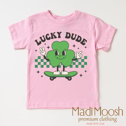 Lucky Dude St. Patrick's Day Shirt - Kids St. Patrick's Day Tee