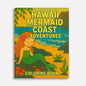 Hawaii Mermaid Coast Adventures Coloring Pages – 48 Whimsical Scenes with Lava Rocks, Tide Pools & Sea Life - For Kids