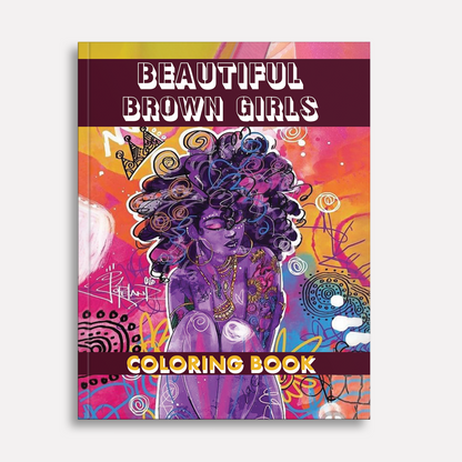 Beautiful Brown Girls Coloring Pages – 48 Elegant Designs for Adults