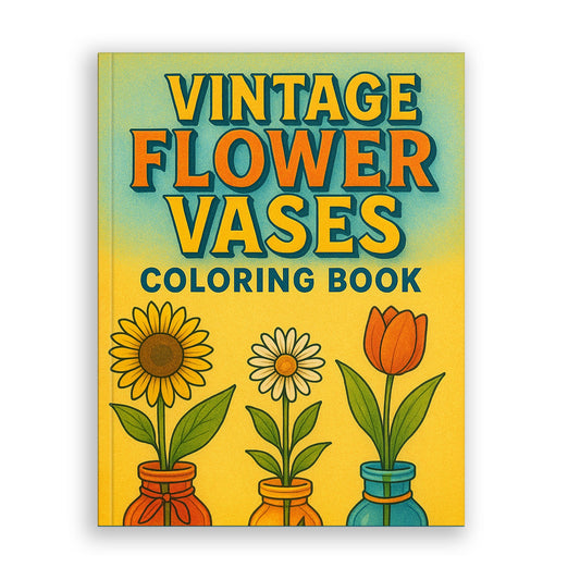 Vintage Flower Vases Coloring Pages – 48 Elegant Designs for Adults