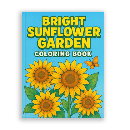 Bright Sunflower Garden Coloring Pages – 48 Cheerful Designs for Adults