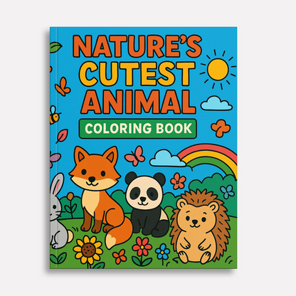 Nature’s Cutest Animal Coloring Pages for Kids – 48 Easy & Fun Designs