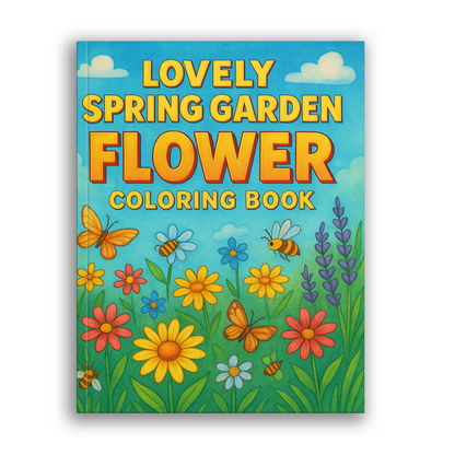 Lovely Spring Garden Flower Coloring Pages – 48 Relaxing Floral Designs for kids