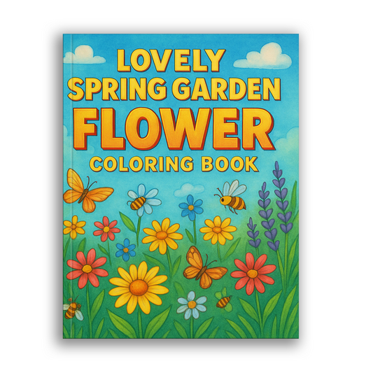 Lovely Spring Garden Flower Coloring Pages – 48 Relaxing Floral Designs for kids