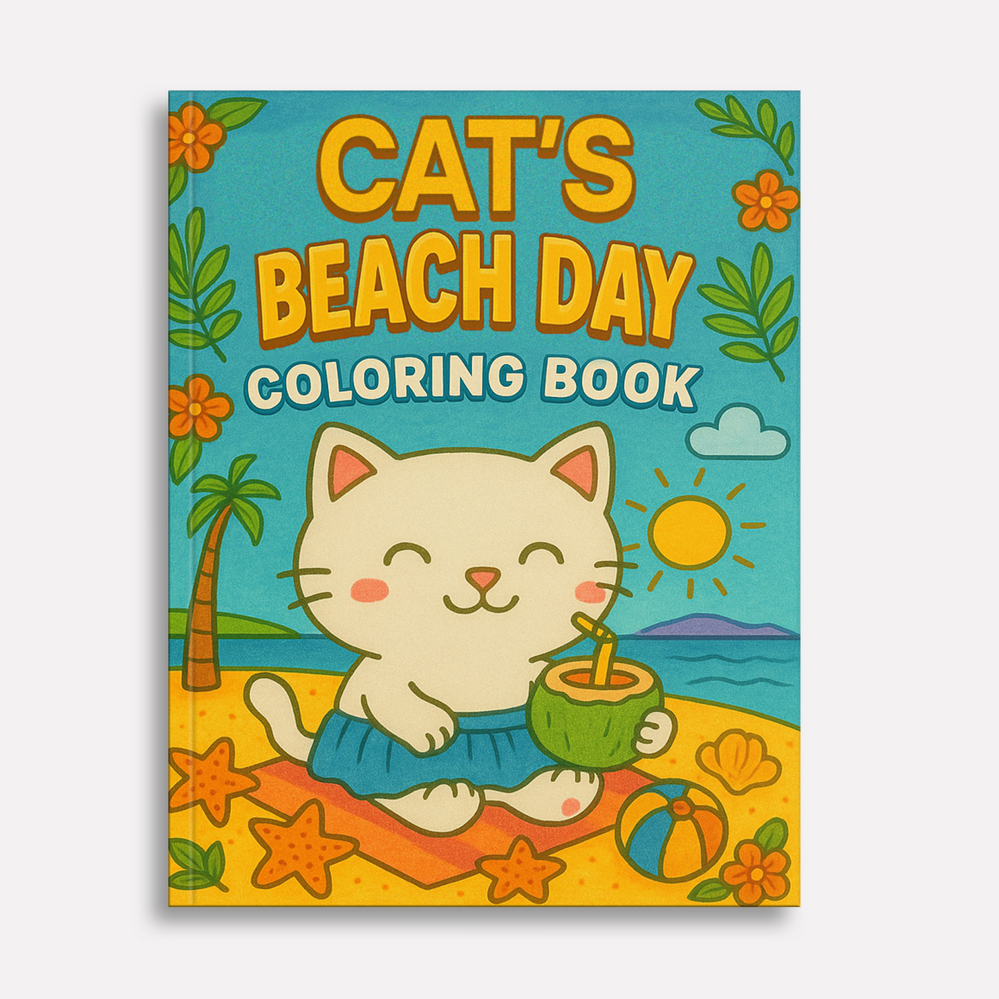 Beach Day Kitty Coloring Pages – 48 Cute & Fun Designs for Kids