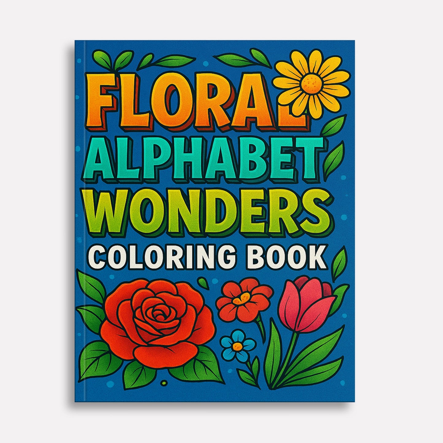Floral Alphabet Wonders – Coloring Pages – 48 Botanical Letters – For Kids And adults