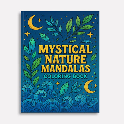 Mystical Nature Mandalas Coloring Pages – 48 Intricate Designs of Forests, Oceans, Crystals & Cosmos for Adults