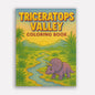 Triceratops Valley Coloring Pages – 48 Pages – Cute, Peaceful, Dinosaur Family Moments – For Kids