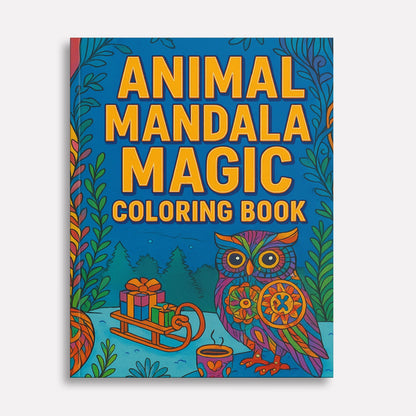 Animal Mandala Magic Coloring Pages – 48 Intricate Creatures for Adults to Color