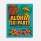 Aloha Tiki Party Coloring Pages for Kids – 48 Fun Island Designs