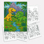 Jurassic Friends & Fights Coloring Pages for Kids – 48 Dino Adventures