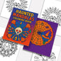 Haunted Mandalas – Mandala Coloring Pages – 48 Pages – Pumpkins, Bats, Skulls & Witchy Symbols – For Adults and Teens
