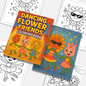 Dancing Flower Friends–  Flower Coloring Pages –  48 Pages - Cute, Whimsical, Ballerina Blooms – For Kids