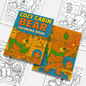 Cozy Cabin Bear – Animal Coloring Pages – 48 Pages – Warm, Rustic, Woodland Vibes – For Kids