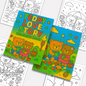 Teddy Love Story – Animal Coloring Pages – 48 Pages – Cute, Cozy, Heartwarming Moments – For Kids