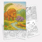Triceratops Valley Coloring Pages – 48 Pages – Cute, Peaceful, Dinosaur Family Moments – For Kids