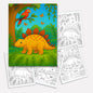 Gentle Dinosaurs in Nature Coloring Pages – 48 Pages – Cute, Calm, Jungle Adventures – For Children